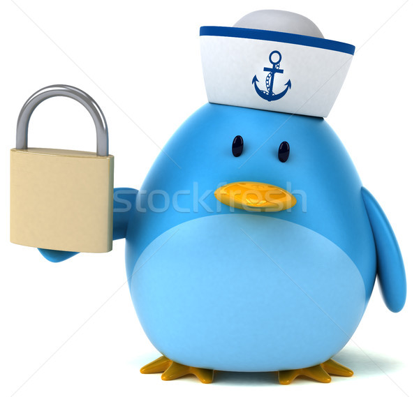 Azul aves 3d Internet seguridad arte Foto stock © julientromeur