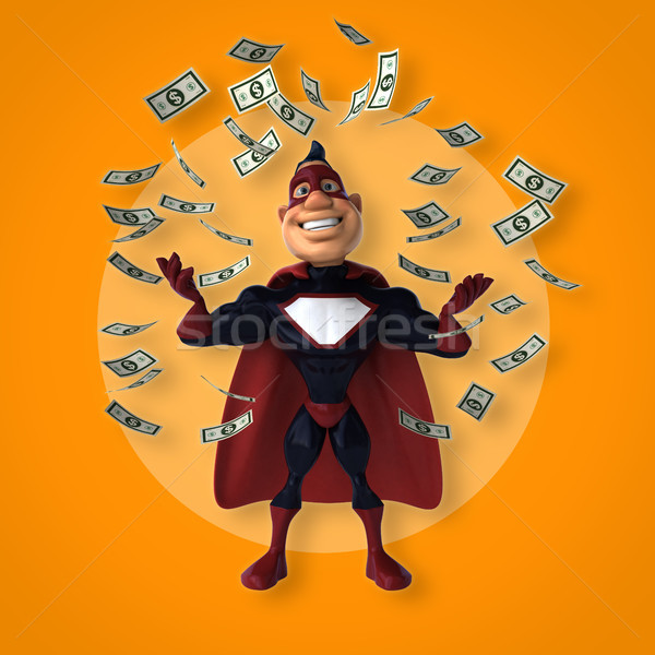 Fun superhero - 3D Illustration Stock photo © julientromeur