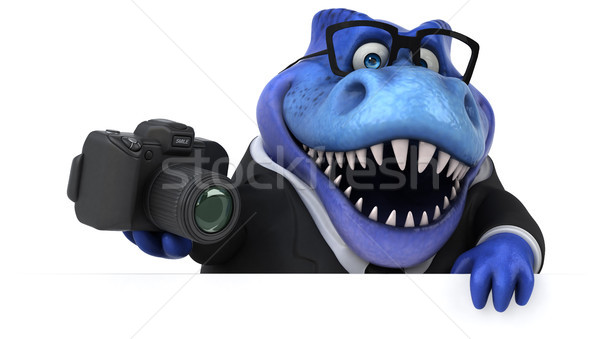Jókedv 3d illusztráció üzlet üzletember pénzügy fogak Stock fotó © julientromeur