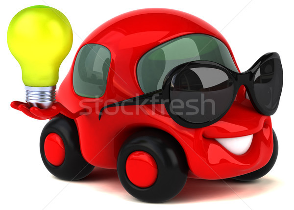 Stock photo: Fun car - 3D Illustration
