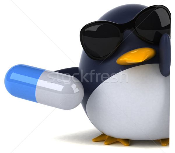 Fun penguin - 3D Illustration Stock photo © julientromeur