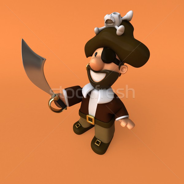 Fun pirate - 3D illustration Stock photo © julientromeur