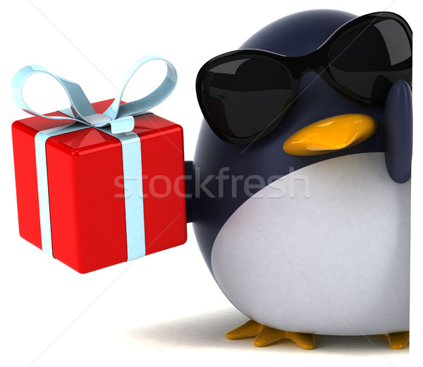 Fun penguin - 3D Illustration Stock photo © julientromeur