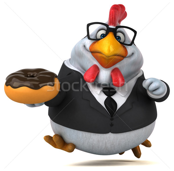 楽しい 鶏 3次元の図 鳥 スーツ 金融 ストックフォト © julientromeur