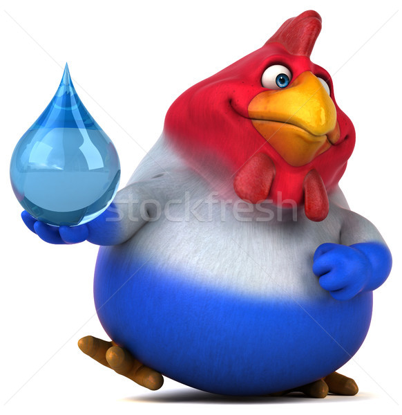 Fun chicken - 3D Illustration Stock photo © julientromeur