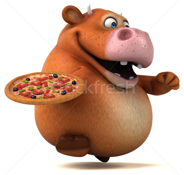 Fun cow - 3D Illustration Stock photo © julientromeur