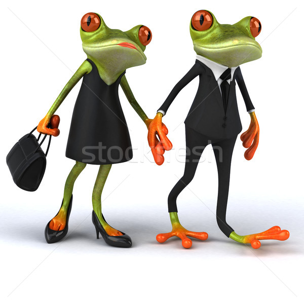 Zabawy żaba 3d ilustracji oka miłości moda Zdjęcia stock © julientromeur