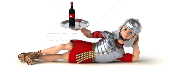 Romana soldado beber rojo espada lucha Foto stock © julientromeur