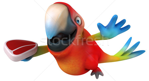 Amusement perroquet oeil oiseau vert jungle [[stock_photo]] © julientromeur