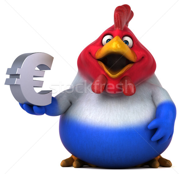 Stock photo: Fun chicken - 3D Illustration