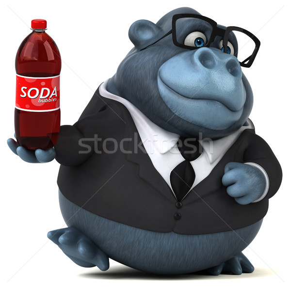 Fun gorilla - 3D Illustration Stock photo © julientromeur