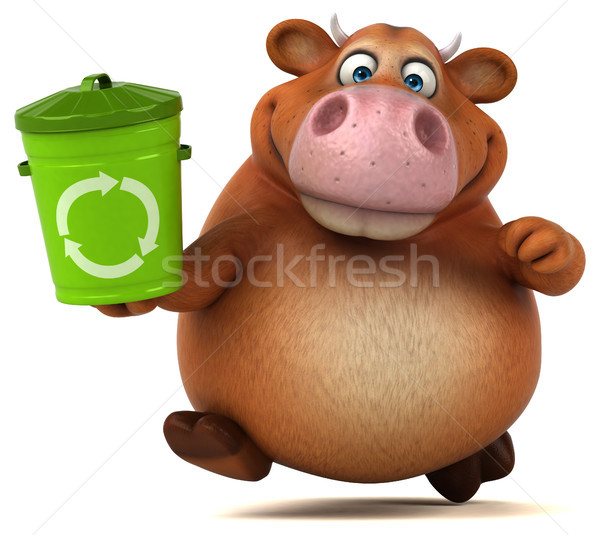 Fun cow - 3D Illustration Stock photo © julientromeur