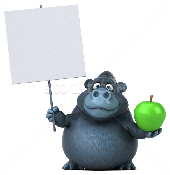 Fun gorilla - 3D Illustration Stock photo © julientromeur