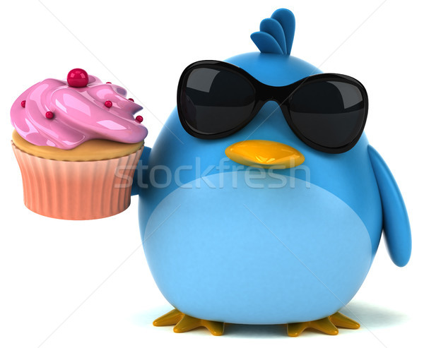 Blue bird - 3D Illustration Stock photo © julientromeur