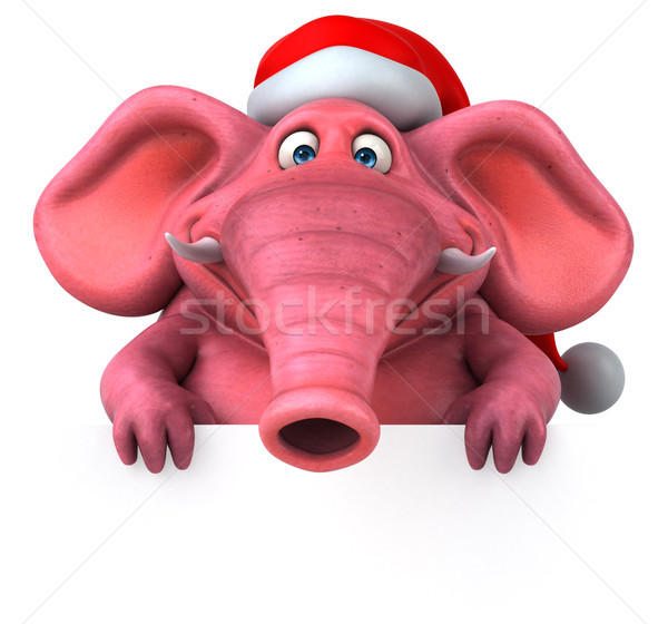 Pink elephant - 3D Illustration Stock photo © julientromeur
