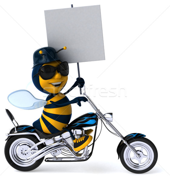 Fun bee - 3D Illustration Stock photo © julientromeur