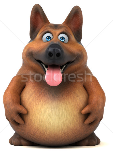 Schäfer Hund 3D-Darstellung Tier Grafik Zunge Stock foto © julientromeur