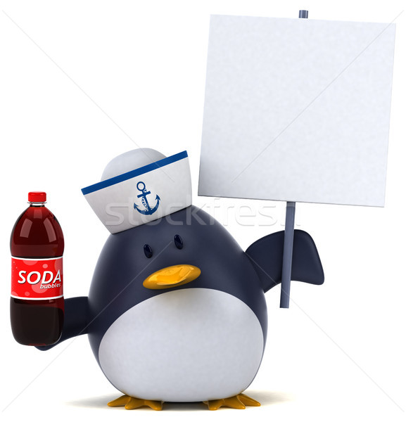 Fun penguin - 3D Illustration Stock photo © julientromeur