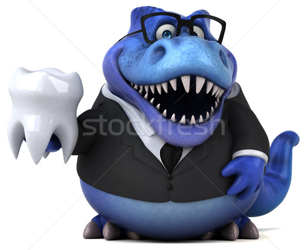 Distracţie ilustrare 3d afaceri om de afaceri finanţa dinţi Imagine de stoc © julientromeur