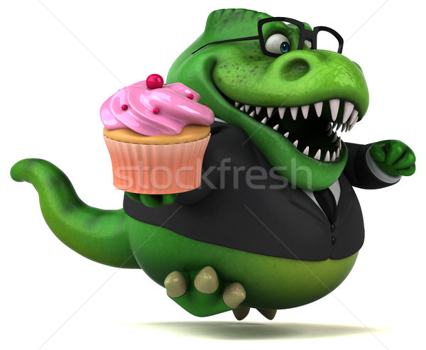 Spaß 3D-Darstellung Business Geschäftsmann Finanzierung Zähne Stock foto © julientromeur