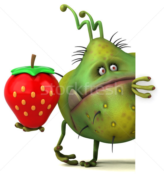 Divertimento illustrazione 3d frutta salute fragola Foto d'archivio © julientromeur