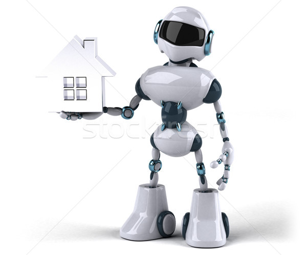 ロボット ホーム 技術 レトロな 将来 3D ストックフォト © julientromeur