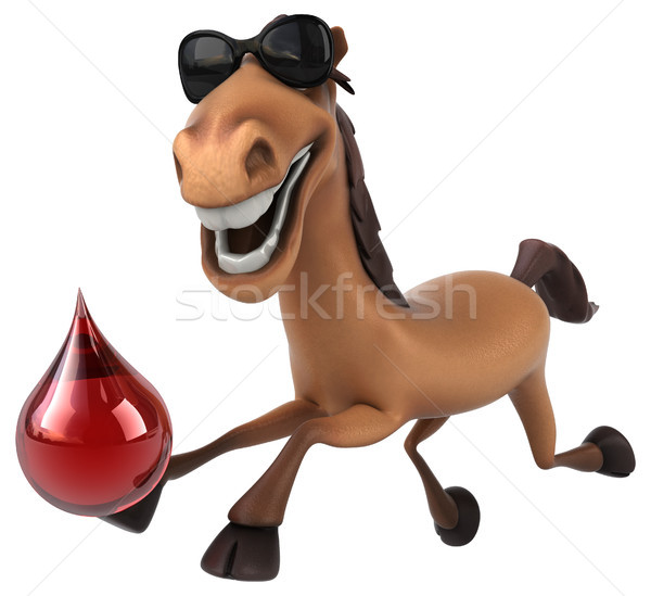 весело лошади красный зубов голову падение Сток-фото © julientromeur