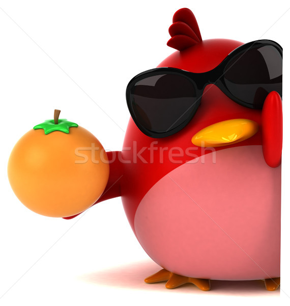 Red bird - 3D Illustration Stock photo © julientromeur