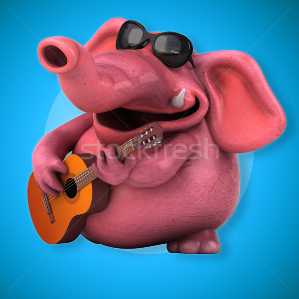Pink elephant - 3D Illustration Stock photo © julientromeur