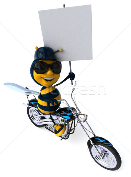 Fun bee - 3D Illustration Stock photo © julientromeur