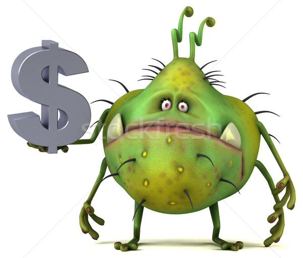 Jókedv bacilus 3d illusztráció pénz egészség pénzügy Stock fotó © julientromeur