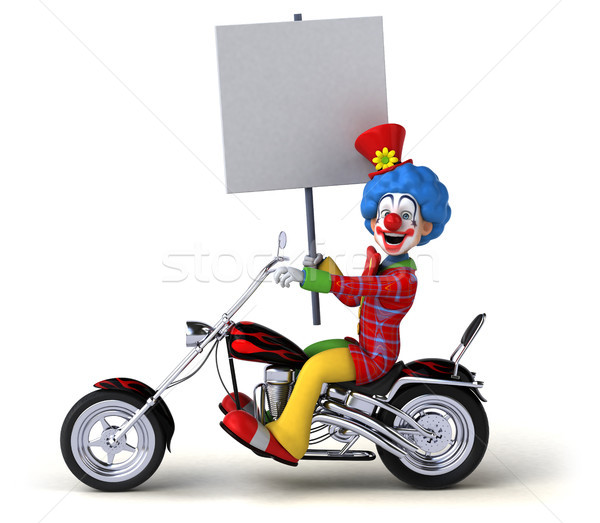 Stock photo: Fun clown - 3D Illustration