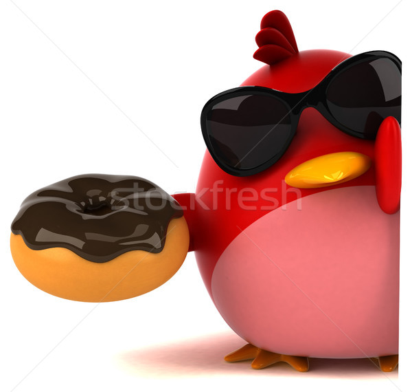 Red bird - 3D Illustration Stock photo © julientromeur