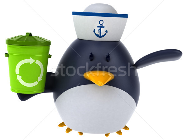 Fun penguin - 3D Illustration Stock photo © julientromeur