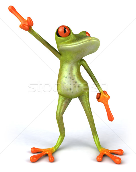 Zabawy żaba zielone środowiska 3D Zdjęcia stock © julientromeur