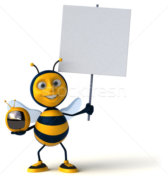 楽しい 蜂 画面 ワーカー メディア はちみつ ストックフォト © julientromeur