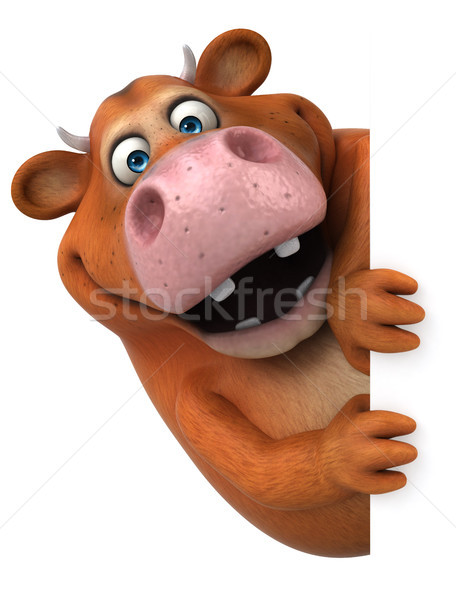 Fun cow - 3D Illustration Stock photo © julientromeur