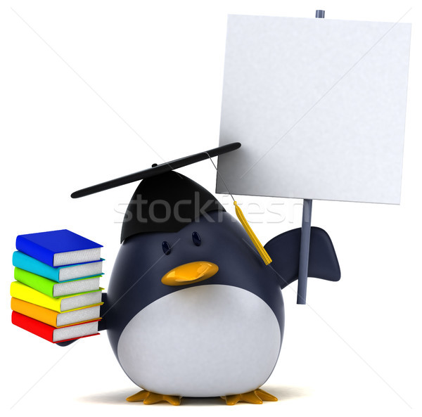 Fun penguin - 3D Illustration Stock photo © julientromeur