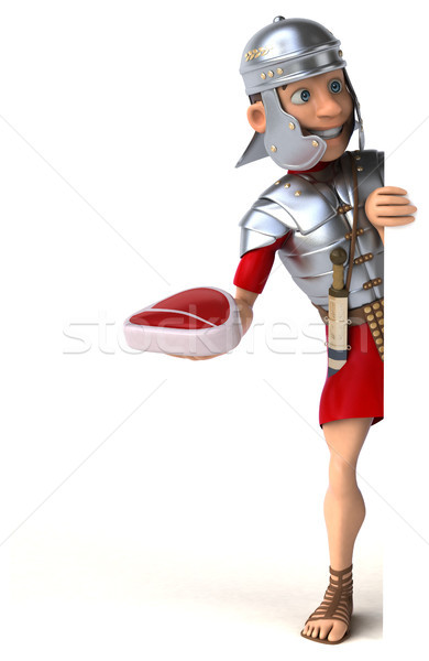 Romeinse soldaat vlees zwaard strijd leger Stockfoto © julientromeur