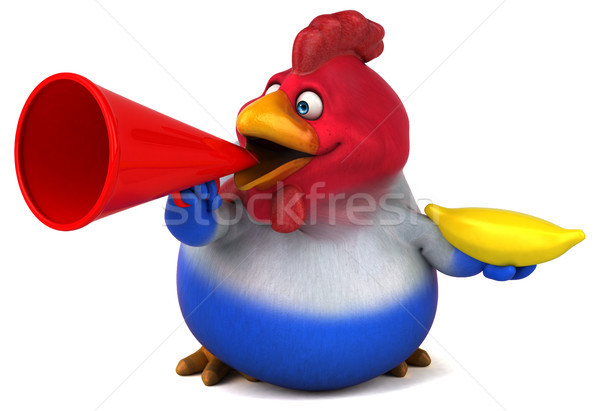 Stock photo: Fun chicken - 3D Illustration