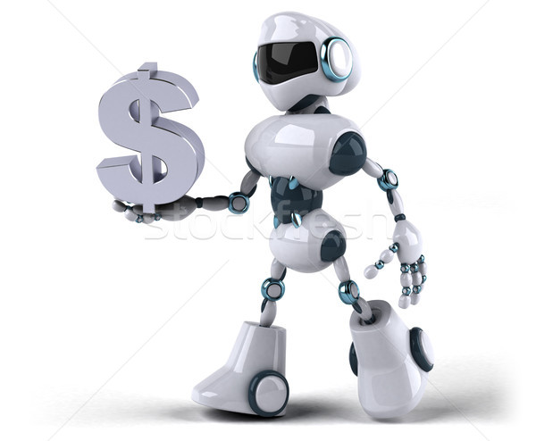 ロボット お金 技術 金融 レトロな 将来 ストックフォト © julientromeur