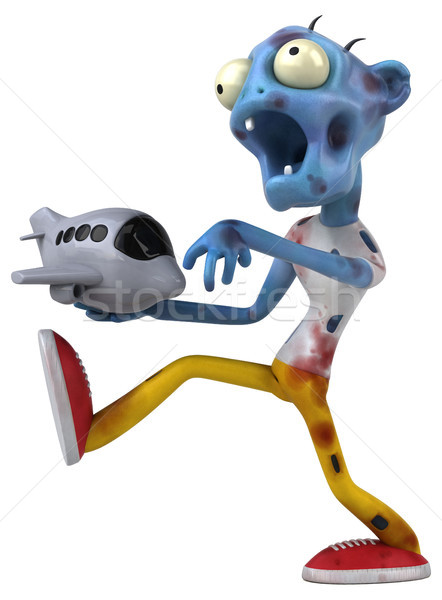 Stock photo: Fun zombie - 3D Illustration