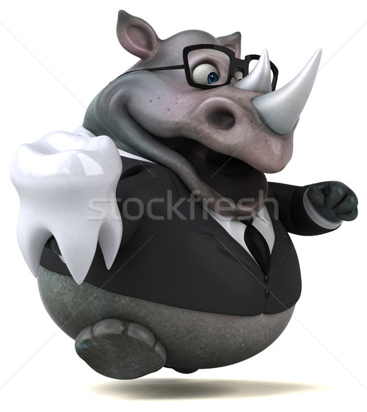 Fun rhinoceros - 3D Illustration Stock photo © julientromeur