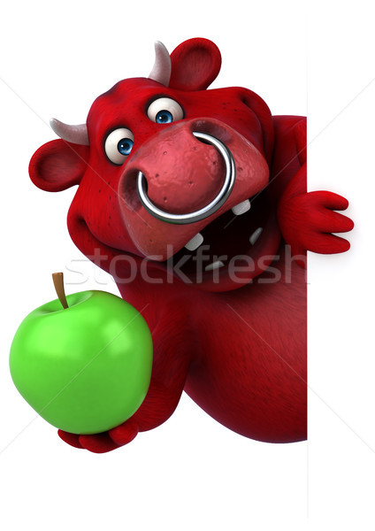 Stock photo: Red bull - 3D Illustration