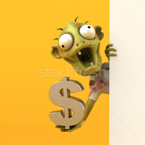Jókedv zombi 3d illusztráció férfi halál pénzügy Stock fotó © julientromeur