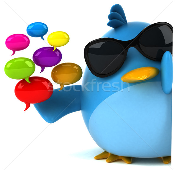 Blue bird - 3D Illustration Stock photo © julientromeur