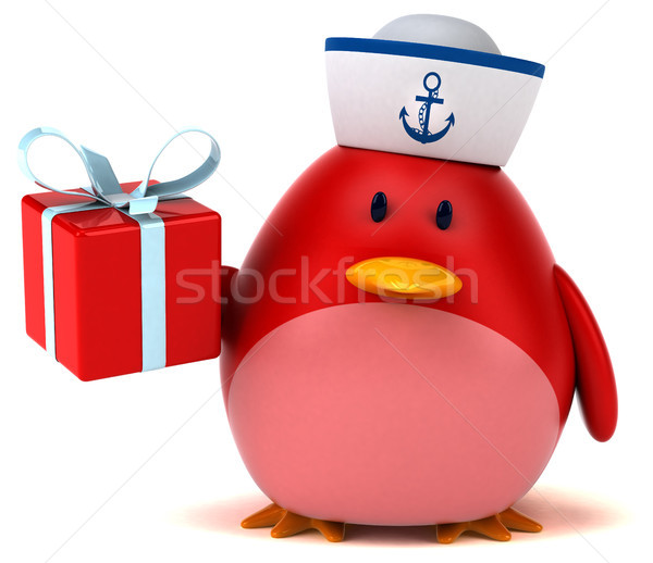 Red bird - 3D Illustration Stock photo © julientromeur