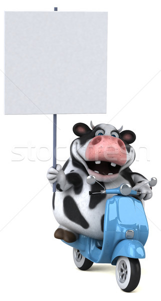 Fun cow - 3D Illustration Stock photo © julientromeur