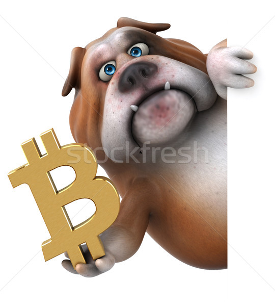 Fun bulldog - 3D Illustration Stock photo © julientromeur