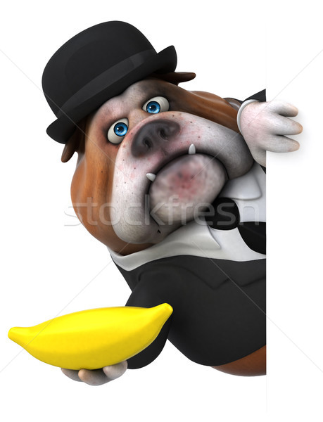 Fun bulldog - 3D Illustration Stock photo © julientromeur